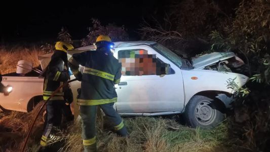Fatal accidente cerca de Del Campillo: un hombre murió tras el choque de una camioneta
