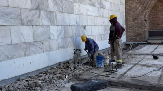 Avanza el Centro Metropolitano de Interpretación de Malvinas con obras de mampostería y colocación de pisos
