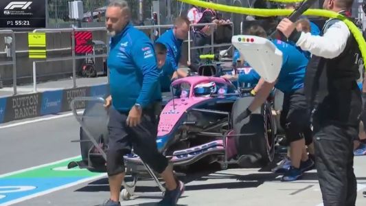 Franco Colapinto sufrió una falla en el monoplaza y tuvo un viernes complicado en el GP de Canadá