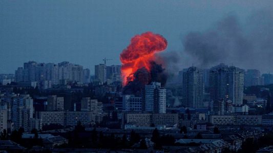 Rusia lanzó uno de los mayores ataques sobre Kiev desde el inicio de la guerra