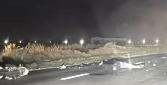 Fatal accidente en Ruta 158: murió un motociclista tras caer y ser embestido por dos vehículos