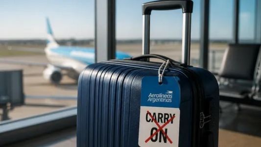Aerolíneas Argentinas elimina el carry on gratuito en vuelos de cabotaje