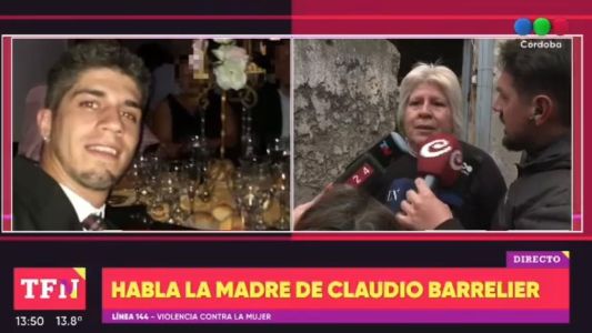 “Yo lo crié bien, le di lo que pude dentro de mis posibilidades; no sé en qué se convirtió”, dijo la madre de Claudio Barrelier.