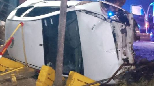 Un conductor de 84 años quedó atrapado tras chocar contra una vivienda en Bialet Massé