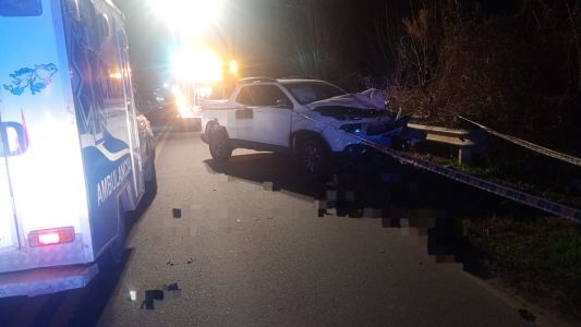 Fatal accidente en Ruta 38: murió un motociclista tras impactar contra una camioneta