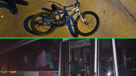 Accidente en B° Yapeyú: un menor en bicicleta fue embestido y terminó con una grave lesión