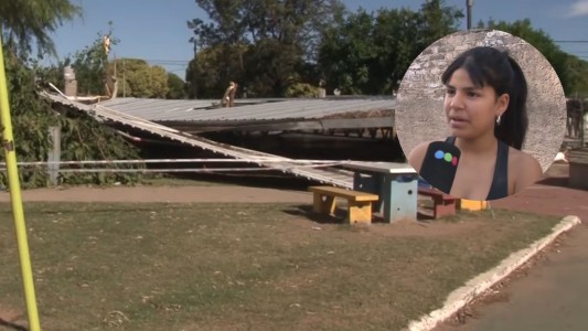 Derrumbe en un polideportivo: una niña volvió para rescatar a su amigo y terminó herida