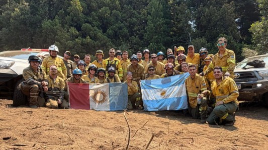 Brigadistas cordobeses viajan a Chubut para combatir los incendios forestales