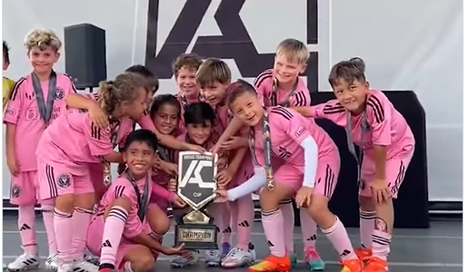 Ciro Messi celebró su primer título con la Academia del Inter Miami CF y lo acompañó su familia