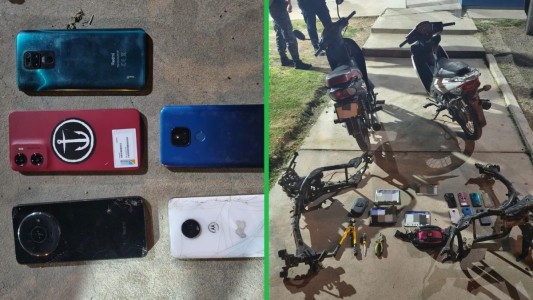 Cayeron cuatro sospechosos y desbarataron un desarmadero de motos en Villa El Libertador