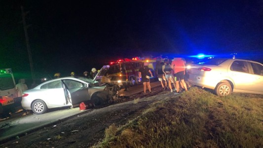 Choque múltiple en la ruta 9 norte dejó heridos y corte total de tránsito