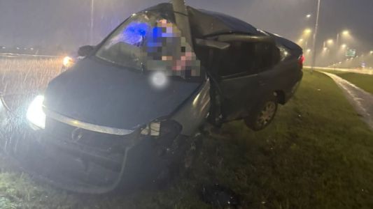 Violento choque en la Avenida Circunvalación dejó a una mujer en estado crítico