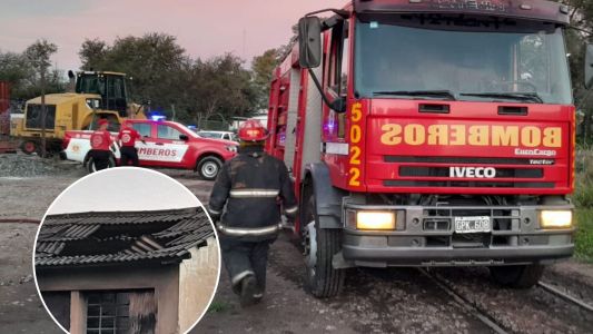 Incendio en un depósito ferroviario de Alta Córdoba: solo hubo daños materiales