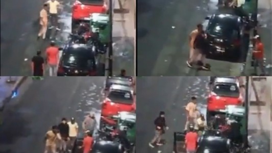 Violenta pelea callejera en Nueva Córdoba quedó registrada  por un vecino en video