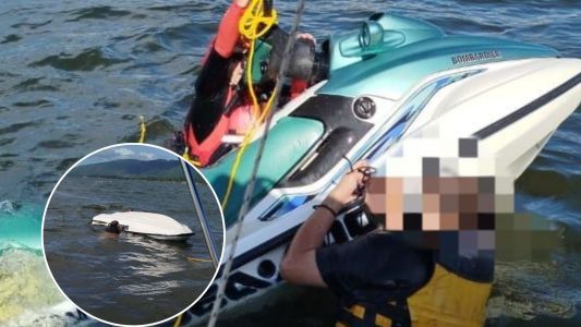 Rescate contrarreloj del DUAR salvó a dos hombres en el Dique Los Molinos