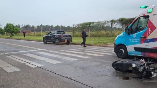 Trágico choque en Córdoba: muere un motociclista tras ser embestido por un camión