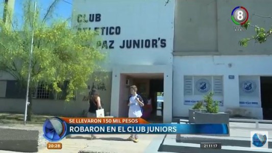 Robaron 150 mil pesos y cheques del Club General Paz Juniors