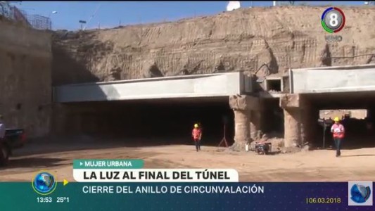 Quedó al descubierto el túnel construido bajo la mujer urbana