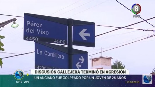 Un hombre fue brutalmente agredido en una violenta discusión callejera