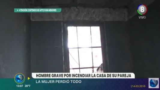 Un hombre está grave tras incendiar la vivienda de su pareja