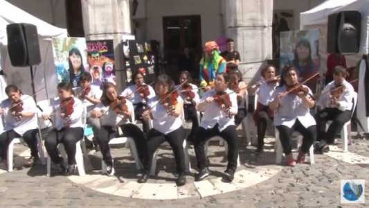Intervenciones en la Plaza San Martín, por el día mundial del Síndrome de Down