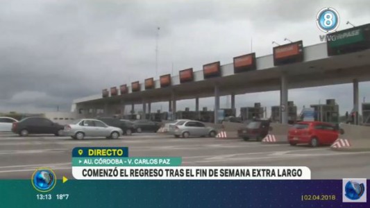 Fin de semana largo: Comenzó el regreso a casa