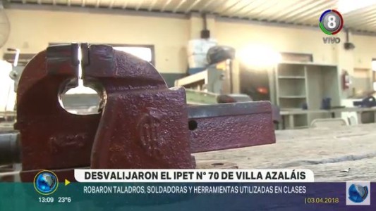 Indignante: Desvalijaron el IPET 170 de Villa Azalais