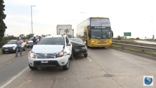 Choque en cadena en Avenida Vélez Sarsfield