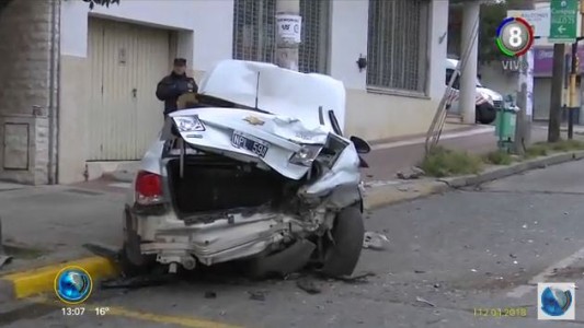Tremendo choque en barrio General Paz