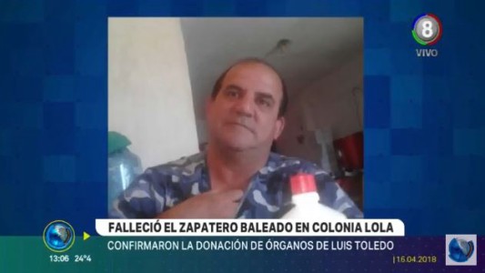 Murió el zapatero baleado en Colonia Lola