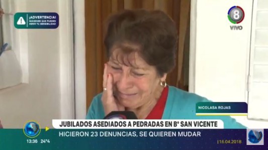 Jubilados presos del vandalismo en su propia casa