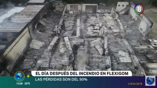 Pérdidas totales tras incendiarse la fábrica Flexigom