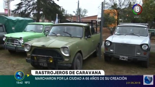 Con sus 66 años, el Rastrojero fue homenajeado en caravana