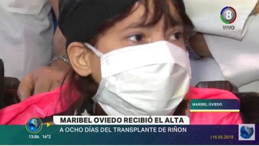 Entre lágrimas de emoción, Maribel Oviedo recibió el alta médica
