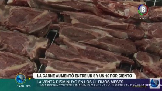El precio de la carne aumentó entre un cinco y diez por ciento