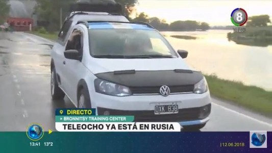 Teleocho Noticias en Rusia: La historia de los argentinos que viajaron en auto para alentar a la selección