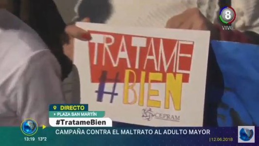 #TratameBien: Comenzó la campaña contra el maltrato al adulto mayor