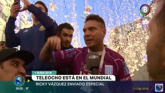 Teleocho Noticias en Rusia: El furor de los hinchas argentinos alentando a la selección