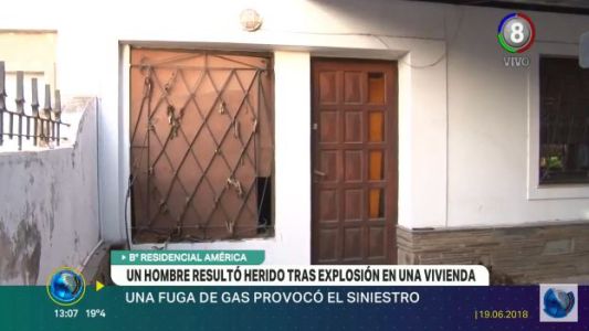 Fuga de gas y explosión hirió a un vecino de Residencial América