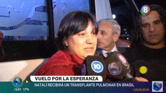 Natalí Maidana ya está en Porto Alegre y espera su trasplante bipulmonar