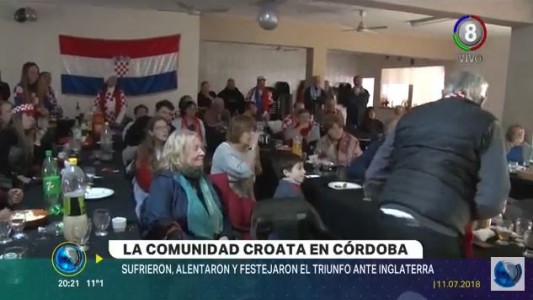 Croatas en Córdoba festejaron el pase a la final