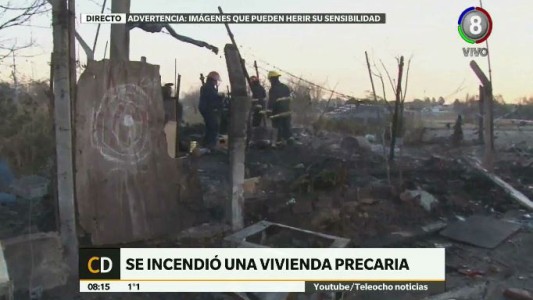 Un herido grave en un incendio en barrio San Vicente