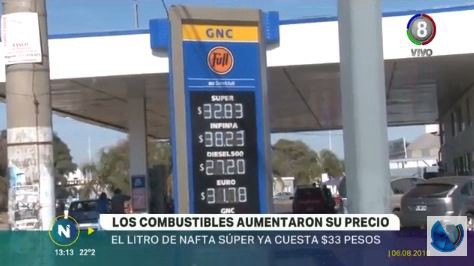 Nuevo aumento en el precio de los combustibles, el séptimo en lo que va del año