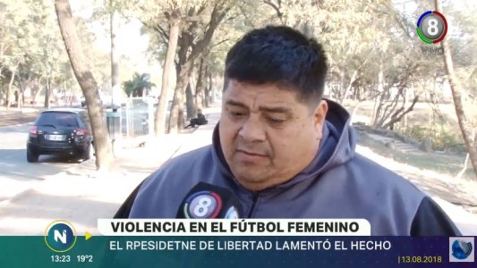 Fútbol violento: Habló el presidente del club Libertad
