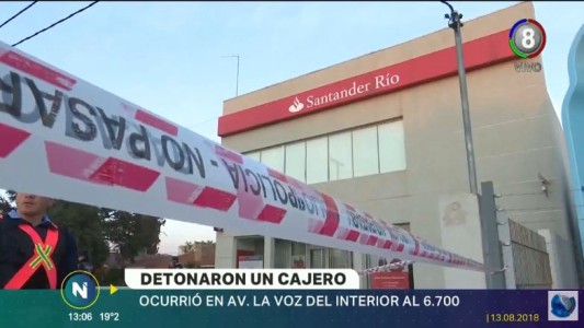 Detonaron un cajero automático en intento de robo