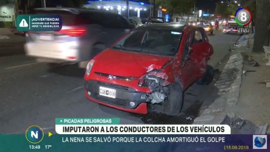 Imputaron a los conductores tras el triple choque en Rafael Núñez