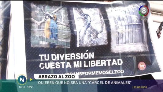 Abrazo al Zoo, quieren que no sea una "cárcel de animales"