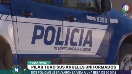 Dos policías salvaron a la vida de un bebé en Deán Funes