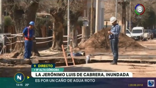 Se rompió un caño maestro de agua ¿Cuándo volverá el suministro?