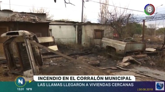 Otra vez se incendió el depósito municipal